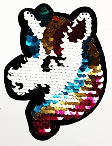Kleenplus 2kom. Sparkling Unicorn Head Cartoon deca deca vezena pegla na šiju na značku za farmerke jakne šeširi ruksaci majice naljepnica aplikacije & dekorativne zakrpe