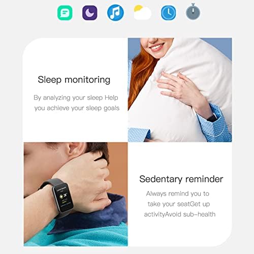 XUNION Zdravlje i fitnes SmartWatch, vodootporan 1,57 inčni HD ekran s dodirnim dodirom, cjelodnevno nadzor nad monitorima za otkucaje srca i spavanja, Smartwa