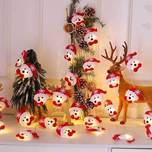 Božić dekorativni Santa šešir niz svjetlo, Santa šešir 4.9 noge 10 LED baterije za drvo ukrasi Party vijenac ugaona dekoracija Sgcabiu0qyvxqm