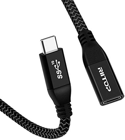 Riitop USB C produžni kabl 6ft, USB tip-c muški za ženski kabel za punjenje i podaci za Nintendo prekidač, MacBook Pro, Dell XPS