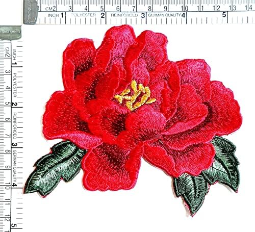 Kleenplus 3kom. Crvena ruža cvijeće Love Sew željezo na vezene zakrpe naljepnica Craft projekti dodatak šivanje DIY amblem Odjeća kostim appliques značka