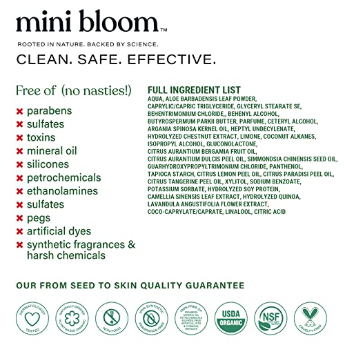 MINI Blooom čvorovi ne nestaju tretman regeneratora | Detangler Baby & Kids Sef | Shea maslac, biljna bogata ulja i ekstrakti cvijeta
