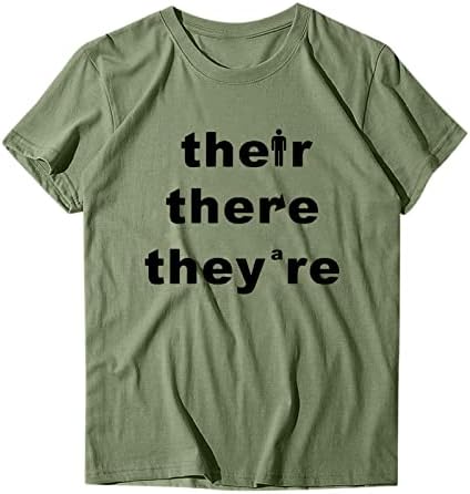 WYTong pismo Print T-Shirt za žene ljetna Casual bluza kratki rukav bluza o-izrez Top Tee aktivne majice