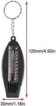 SLNFXC 4 u 1 MultiFuntion Whistle Compass termometar Veličina privjesa za vezanje Hitni setovi za preživljavanje vanjskim putovanjima