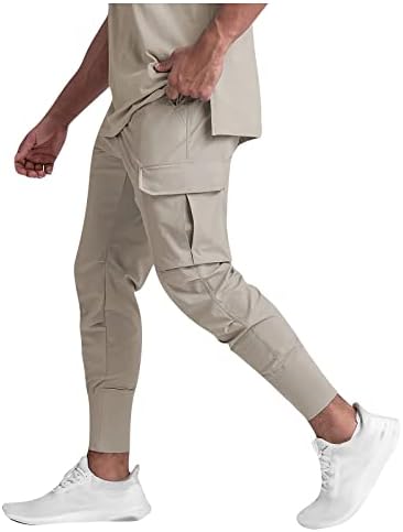 KANAAOGGO casual kaki hlače mens tanki nacrtač harem pant elastični struk planinarske pantalone s džepom veličine m do 2xl