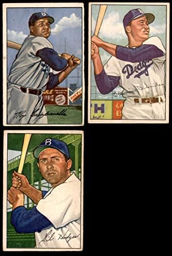 1952. Bowman Brooklyn Dodgers tim postavio je Brooklyn Dodgers VG / ex Dodgers