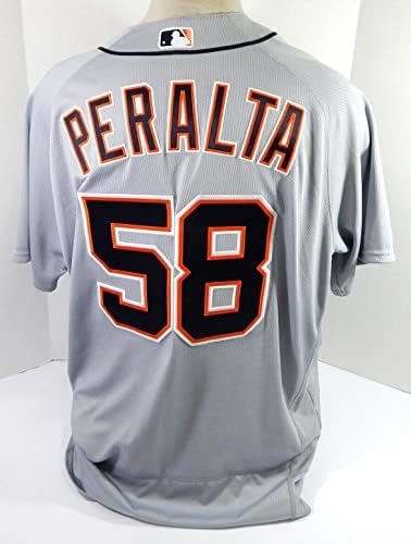 2021 Detroit Tigers Wily Peralta # 58 Igra izdana POS rabljeni dres 52 92 - Igra Polovni MLB dresovi