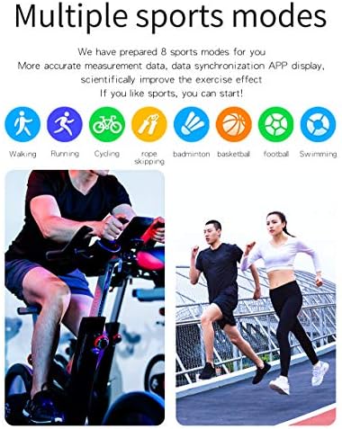 Sysmarts Fitness Tracker, zdravstveni sportski sat sa monitorom za otkucaje srca i spavanje, brojač kalorija, 1.3 dodirnog ekrana,