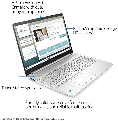 HP 15,6-inčni HD Laptop, AMD Ryzen 3 3200u procesor, 8 GB RAM-a, 256 GB SSD, Windows 10 Home