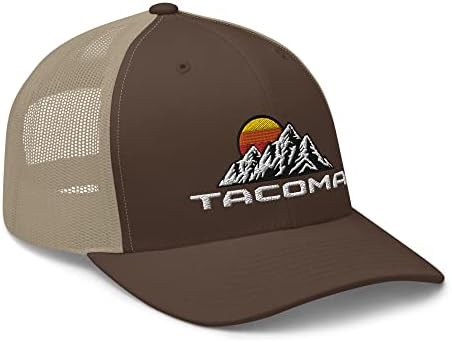 Vezene, višebojne opcije, grad Tacoma Trucker Cap. Tacoma Washington. Retro vintage šešir. Tacoma kamiondžija