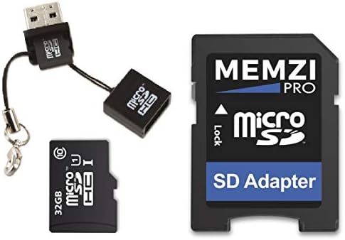 MEMZI PRO 32GB Klasa 10 90MB/s Micro SDHC memorijska kartica sa Mini USB čitačem za ZTE Blade Vantage, Max 2s/View/3, Force, Spark,