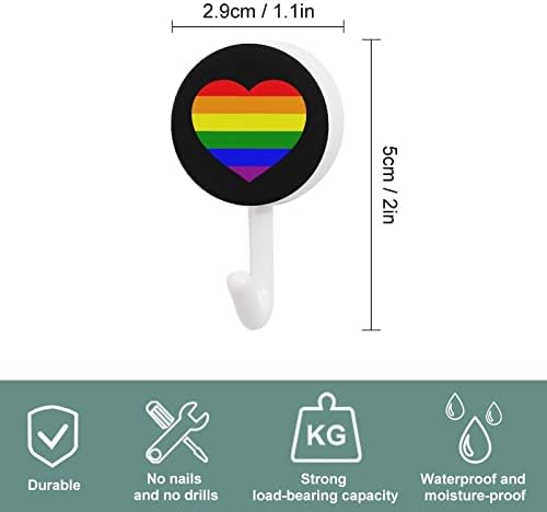 LGBT Gay Pride zastava 10 kom plastična kuka slatka zidna kuka za ključeve za kućnu kućnu dekor vrata