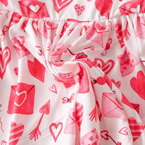 Toddler Baby Kids Girls Top pant Set zaljubljenih rušinova haljina volje love print suknje hlače pantalone toddler djevojka set ružičasta