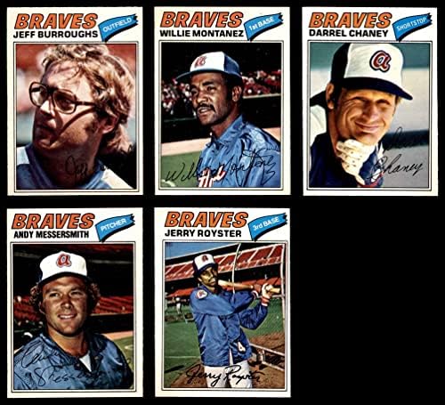 1977. O-pee-chee Atlanta Braves u blizini tima Set Atlanta Braves Ex + Hrabre