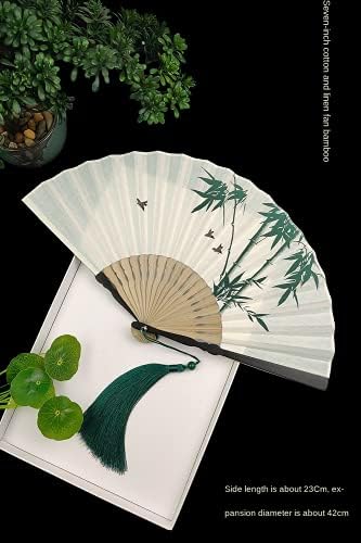 Paynan Kreativnost Kineski ventilator preklopni ventilator Retro Hanfu žene sklopive ventilatorski ljetni pamučni bambus ventilator