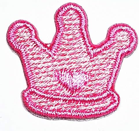 Parita Veoma mala kruna kralja kraljevska kralja princeze ružičasta gvožđe na patch znakovni filmski crtani djeca izvezena obrtna ručno rađena odjeća za djecu i odrasle