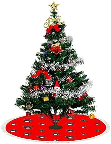 Dabbing francuski buldog smiješan suknja s božićnim drvom sa kratkim plišanim plišanjem, 3 veličine