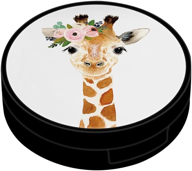 Nabatlat Lovely Giraffe Kontakt Slučaj Personalizirani kontakt kutija za putovanja Prijenosni kontakt sa zrcalnim pincetom za uklanjanje alata Solution Boca