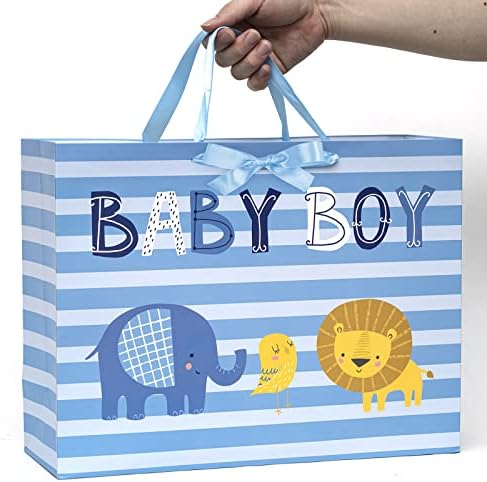 Loveinside Baby Boy poklon torba sa maramicom i čestitku za Baby Shower, novi roditelji, i više - 16.5 x 12.6 x 5.7& # 34;, 1 kom