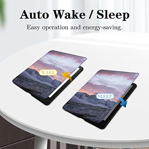 Navlake za e-knjige kompatibilne sa 6,8 Kindle Paperwhite 11. generacije jeseni prekrasni pejzažni Dolinski oblaci e-čitač 2021 poklopac sa automatskim spavanjem/buđenje