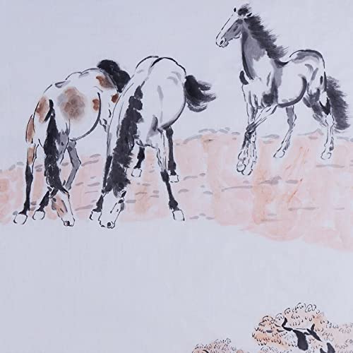 Konj Anilmalno Drvo kinesko slikarstvo ručno oslikano umjetničko djelo zidna Umjetnost orijentalna četka s tintom za pranje akvarela