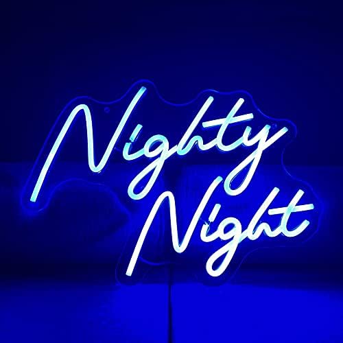 Noćna Noćna slova LED neonski znak kao poklon lampa za laku noć za spavaću sobu zidni umjetnički dekor neonska svjetla za spavanje