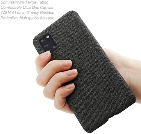 Lusehng futrola za Samsung Galaxy A31, jednobojni platneni poklopac pametnog telefona za Samsung Galaxy A31, tanka Duaable lagana-Crvena