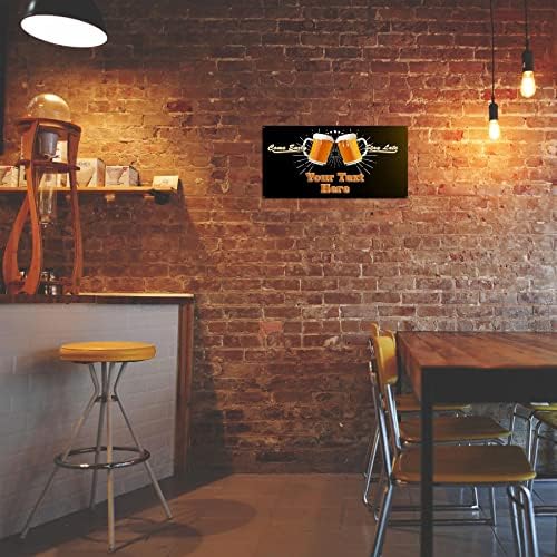 Personalizirani bar za dom pokloni za matične znakove - metalni znakovi ploča za kućne pab man pecive Vrtne barove - viseći ili zidni