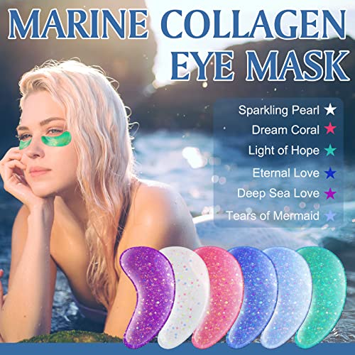 Maska za ispod očiju - biserni flasteri za ispod očiju, prirodni morski kolagen, Maska za ispod očiju za njegu lica, maske za oči