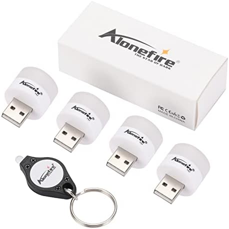 ALONEFIRE Y07 USB noćno svjetlo Mini LED sijalica kompaktno bijelo svjetlo+toplo svjetlo USB Plug-in za noćnu sestru, spavaću sobu, rasadnik sa svjetlom za ključeve