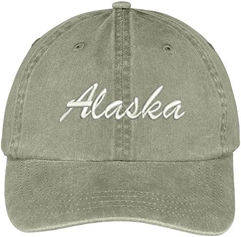 Moderna Prodavnica Odjeće Alaska State Vezena Niskoprofilna Podesiva Pamučna Kapa