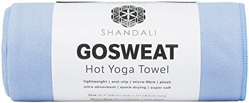 Shandali Gosweat Neklizajući vrući joga ručnik sa super apsorpcijskim mekim antilonskim mikrofinimrom u mnogim bojama, za bikram pilates