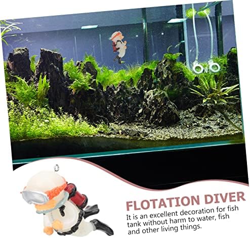 Yardwe Diver ukrasi Akcijsko igračke igračke Ocean Decor Ocean Party Favorit oceanskog scena ukrasi plutajući ronilac ukrasi Svjetlosni