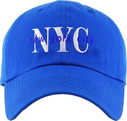 Kbethos NYC New York City pamučna kapa Podesiva kapa Polo stil niskog profila Tata šešir