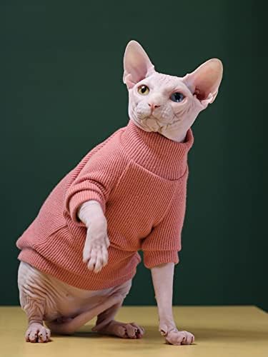 Znojiči mačaka za mačke samo jesen zimska modna pulover Puno mekani rebrani džemperi Turtleneck kućne ljubimce za mačke sfinge zboja