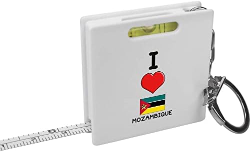 Azeeda 'Volim Mozambik' Traka Za Privjesak Za Ključeve / Alat Za Libelu