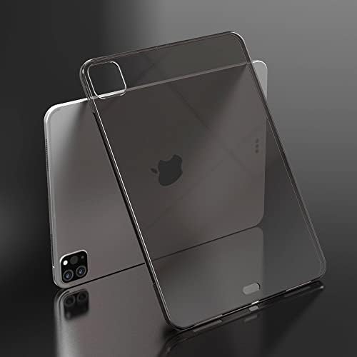 Asgens Black Clear za iPad Pro 12.9 '' 2021 futrola, silikonska futrola fleksibilna mekana TPU silikonska zaštitna poklopac za 2021