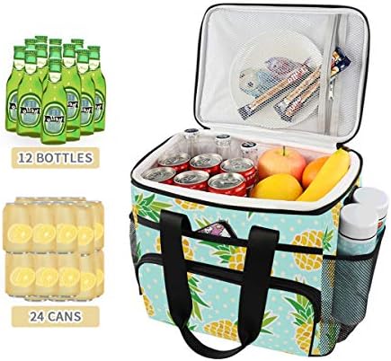 AUUXVA piknik torba za ručak voće ananas kutija za ručak izolovana prenosna putna velika korpa za piknik termo posuda za hranu za
