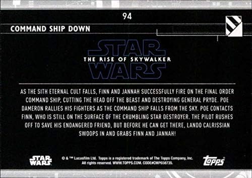 2020 TOPPS Star Wars Raspon Skywalker serije 2 Blue # 94 Naredba za isporuku