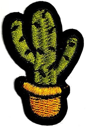 Kleenplus Cactus slatki Tree Cartoon Patch zeleni kaktusi vezeni flasteri za odjeću farmerke jakne šeširi ruksaci kostim šivenje dekorativno
