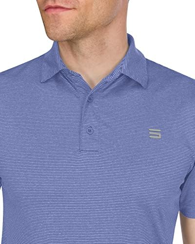 Tri šezdeset šest golf košulja za muškarce - mušku brzo suhu košulju od suhog ovratnika - četverostrano rastezanje i upf 50