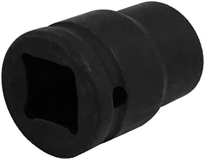 X-dree Square CR-MO 19mm 6 point HEX Impact Socket Black (Cuadrado 3/4-pulgada Cr-mo 19mm 6 Puntos Hexagonal de Imterto Socket Crncro