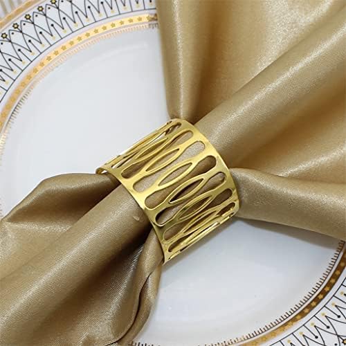 Gkmjki šuplje od držača prstena za salvetu za vjenčanje za božićnu večeru Dekor za stol za večeru