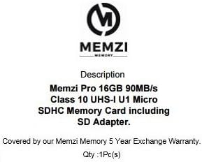 MEMZI PRO 16GB Klasa 10 90MB / s Micro SDHC memorijska kartica sa SD adapterom za LG V seriju mobilnih telefona