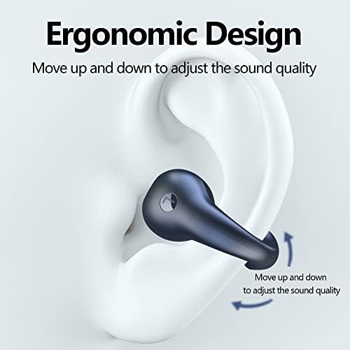 Kuuhsaaez Novo premium kostne kostive slušalice za uho - Slušalice za otkazivanje buke - ugrađene mic znojene slušalice za vježbe