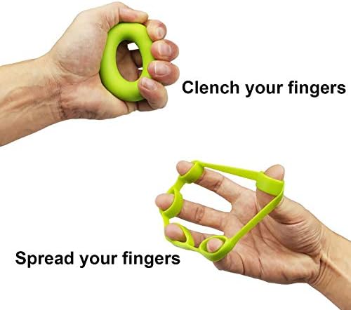 6 kom set za vježbanje prsta za ručni hvat prsten za treniranje rukohvata za trening za podlakticu nosila za prst & nbsp ;trake za