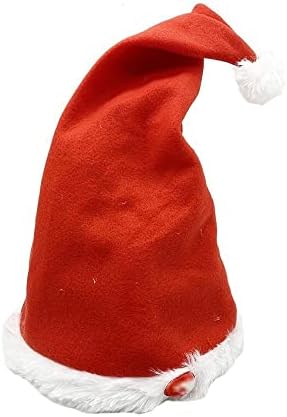 Eesll Santa šešir Božićni šešir crveni bijeli plišani Božićni šešir muzika ples Swing električni Božićni šešir Odrasli Djeca poklon
