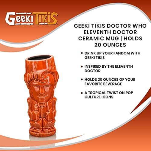 Geeki Tikis Doctor Who jedanaesti doktor keramičke čaše za koktele, tropsko piće za kućni Barware Set / pokloni naučne fantastike i kolekcionarski predmeti / drži 20 unci