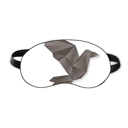Sažetak Geometrijska vrana Origami uzorak Sleep Eye Shield Soft Night Poklopac za sjenilo