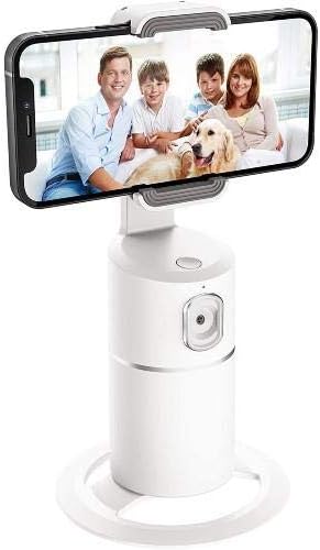 Boxwave Stand i Mount kompatibilan sa ZTE Axon 30 Pro - Pivottrack360 Selfie stalk, praćenje lica za praćenje lica nosač za štand za ZTE Axon 30 Pro - zimska bijela